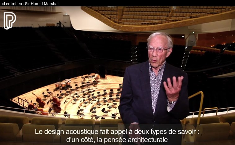 Interview de Sir Harold Marshall, principal acousticien de la Philharmonie de Paris, pionnier des réflexions latérales et grand innovateur dans la conception des salles de concert
